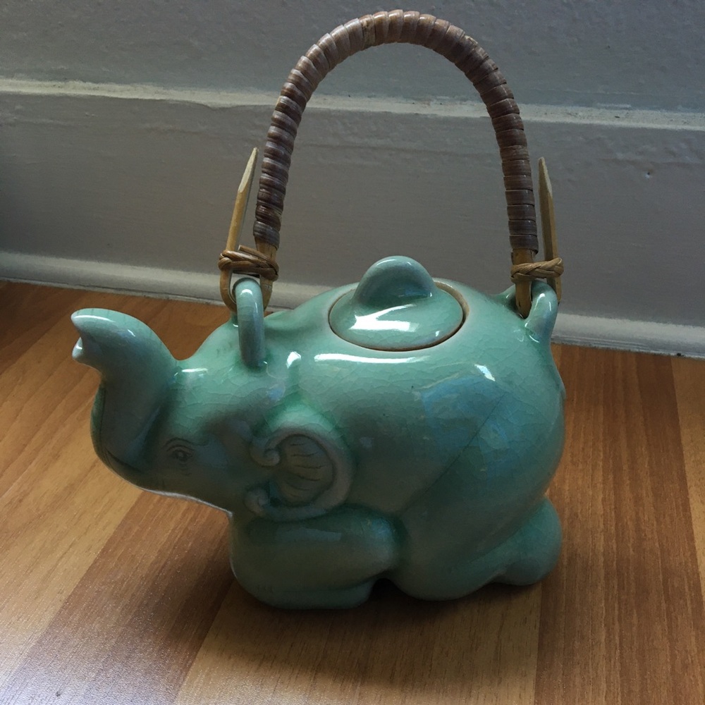 Green Elephant Teapot